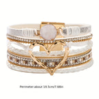 Bohème Mehrlagiges Lederarmband