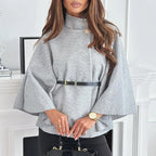 Damen Cape mit Gürtel