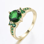 Goldener Edelstein Ring