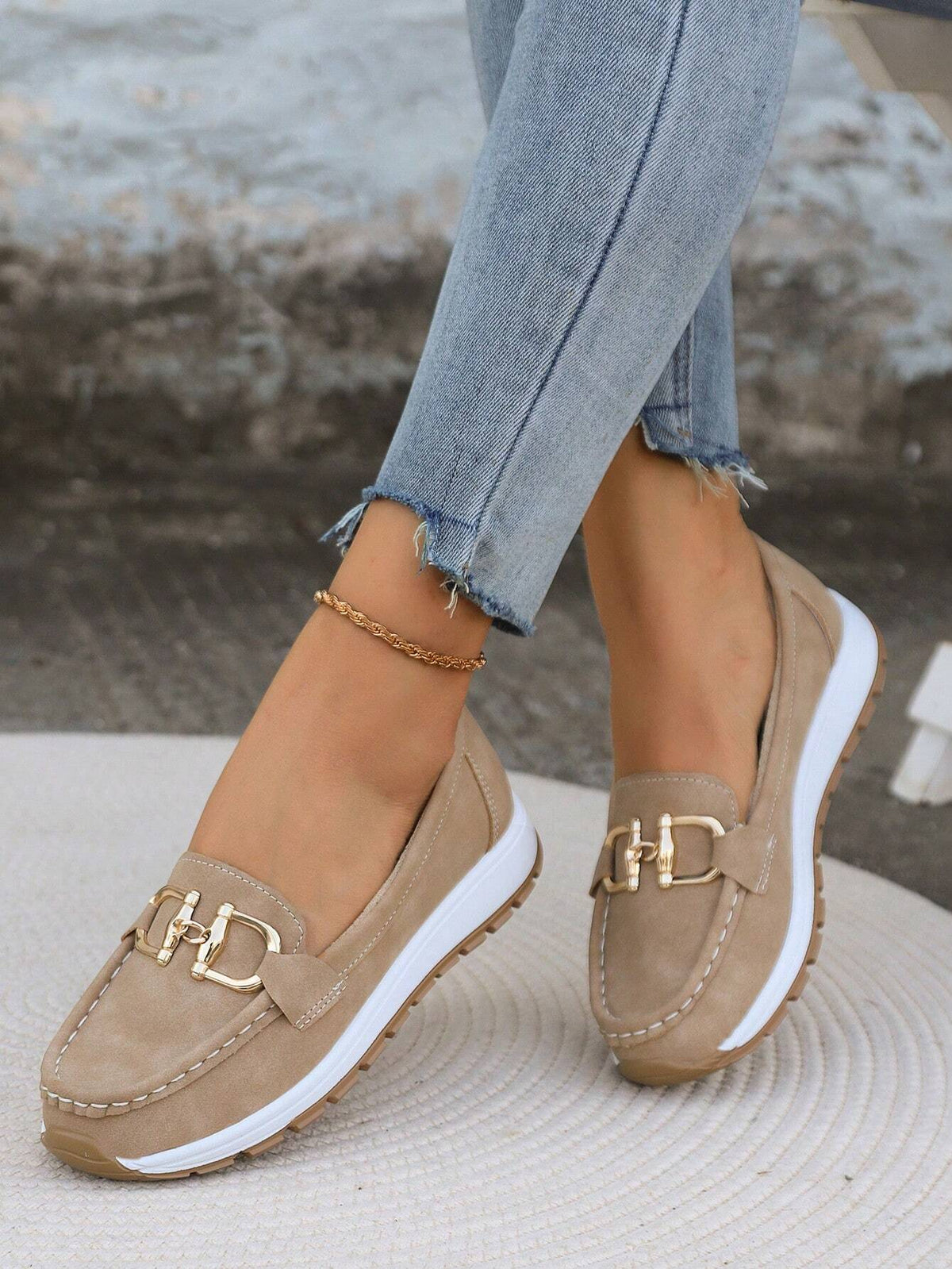 Lina | Slipper Damen mit Schnalle und Fußbett