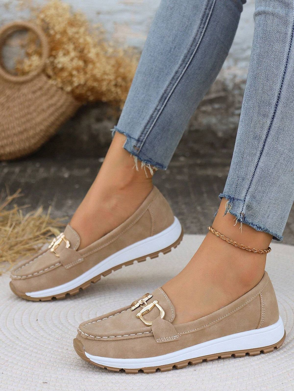 Lina | Slipper Damen mit Schnalle und Fußbett