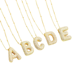 Elegante Goldene Initialen Halskette