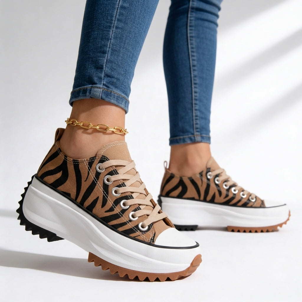 Ella | Plateausneaker Damen mit Fußbett
