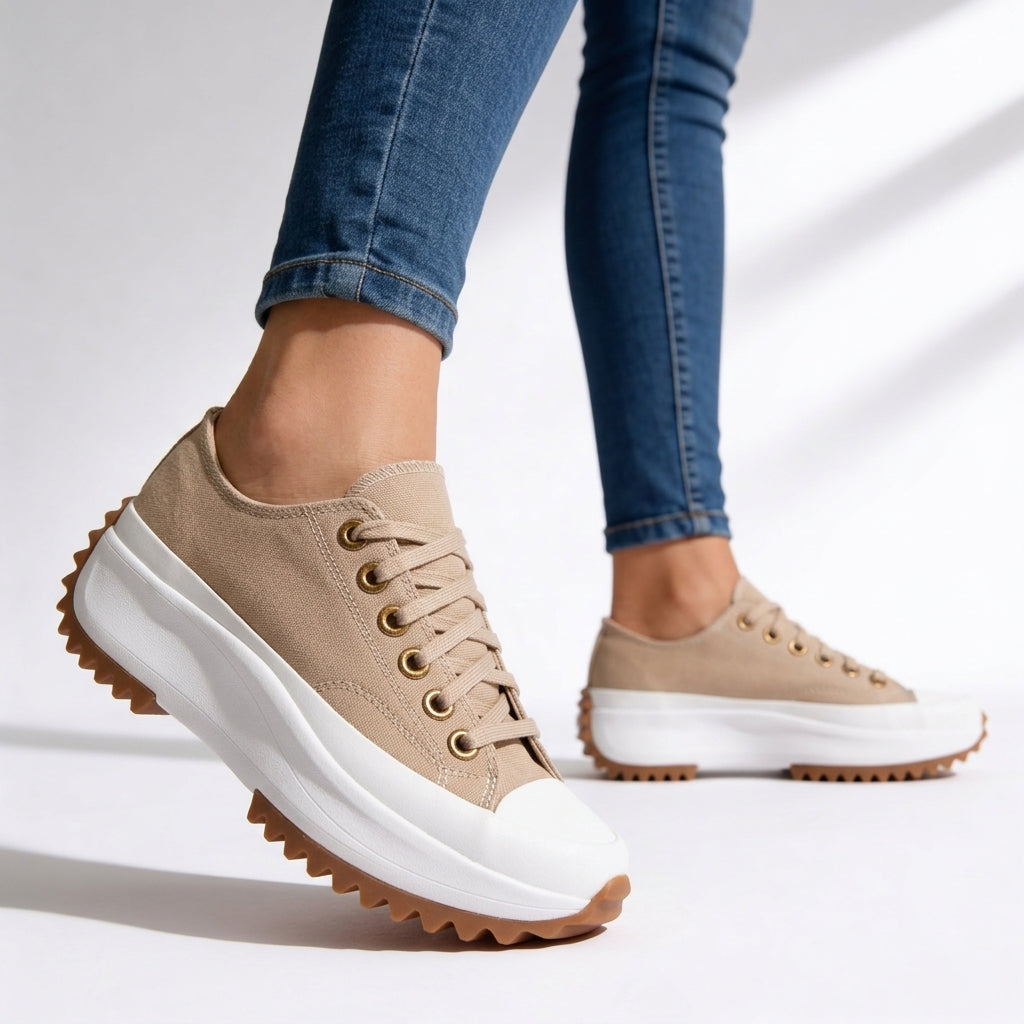 Ella | Plateausneaker Damen mit Fußbett