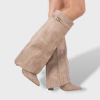 Damen Wildlederstiefel Klassisch