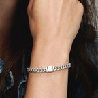 Moissanit Cuban Armband
