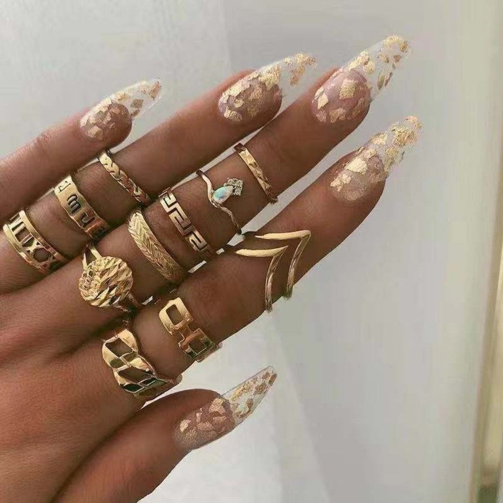 Einzigartiges Ring Set: 8 bis 12 Stück