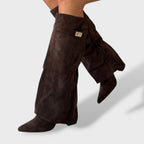 Damen Wildlederstiefel Klassisch