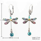 Elegante Libellen Design Ohrringe