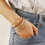 Bohème Mehrlagiges Lederarmband