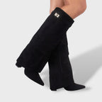 Damen Wildlederstiefel Klassisch