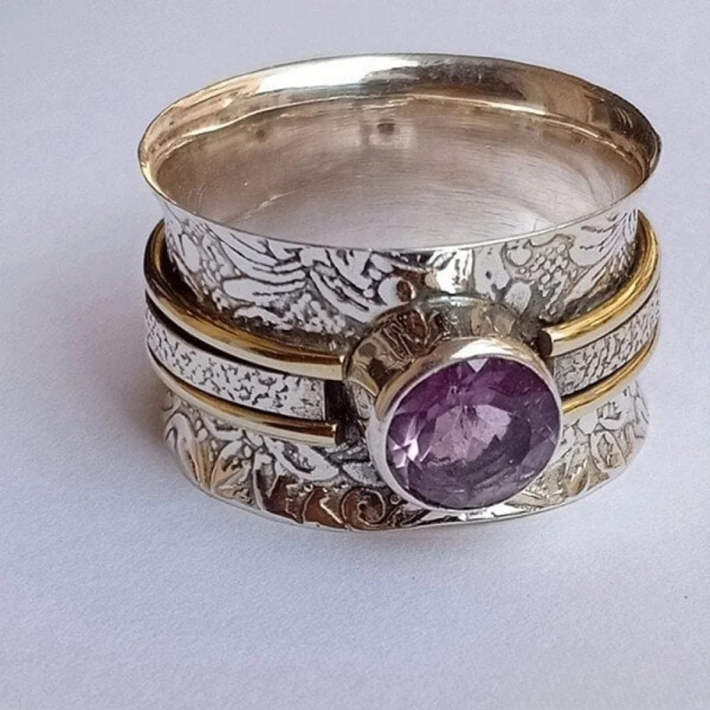 Eleganter Kristall-Meditationsring