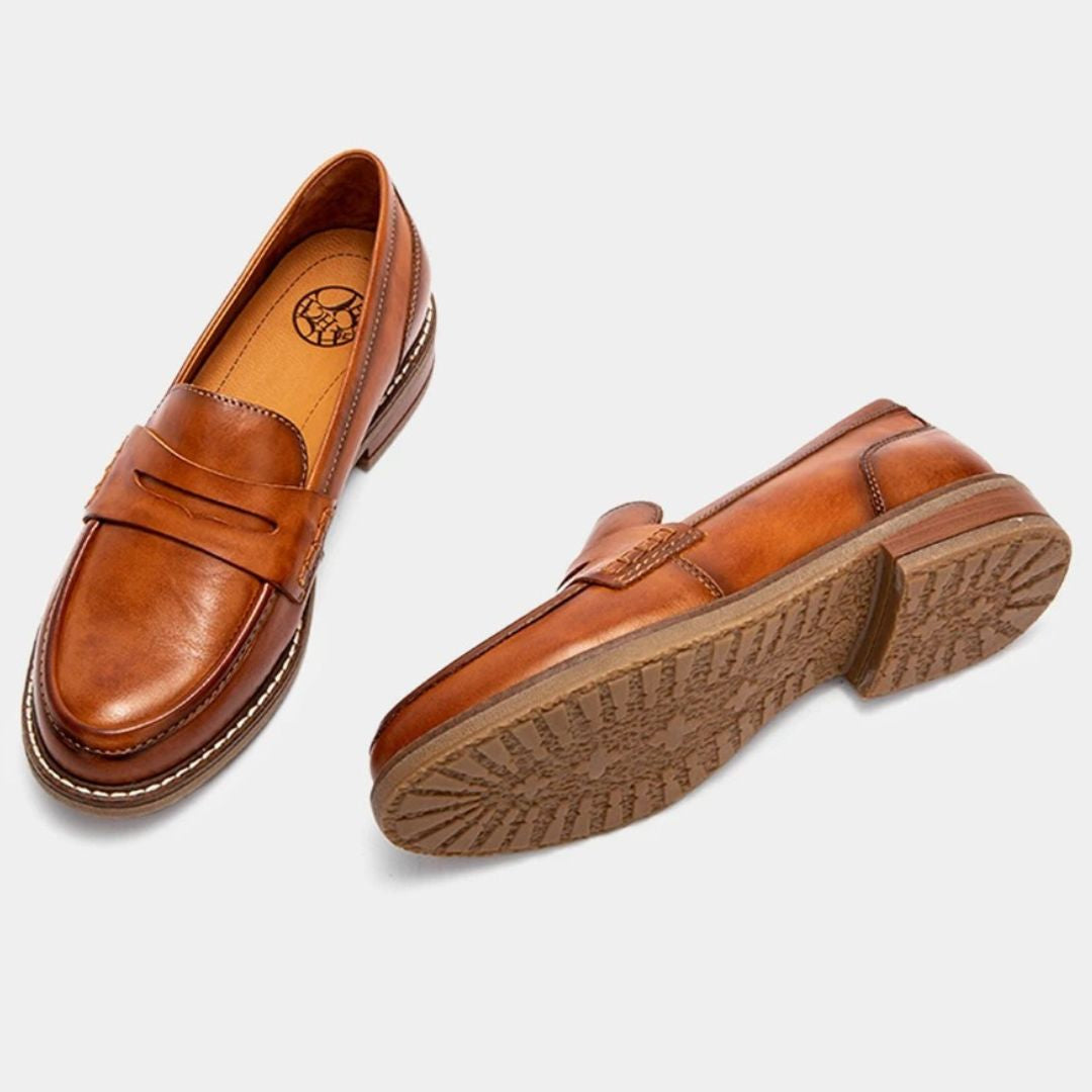 Hannah | Slipper Damen aus Leder mit Fußbett