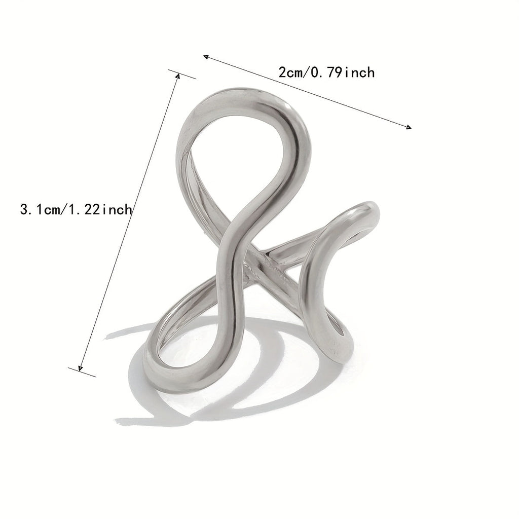 Schicker Asymmetrischer Wellen Ring