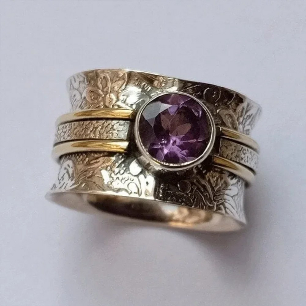 Eleganter Kristall-Meditationsring