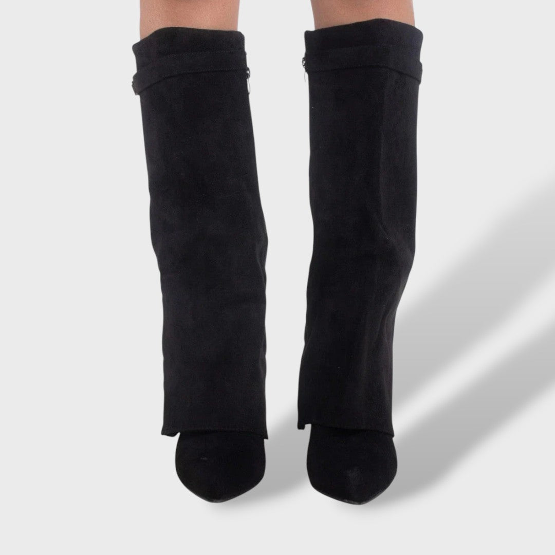 Damen Wildlederstiefel Klassisch