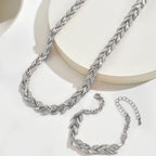 Elegantes Glas Strass Fischschwanz Set