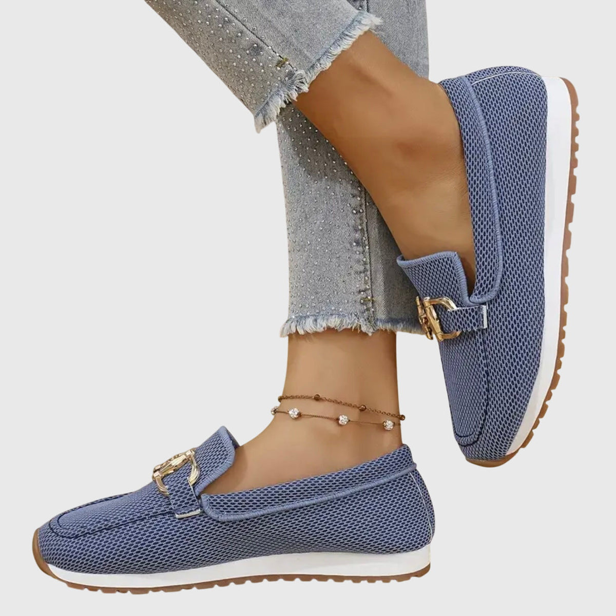 Lilly | Orthopädische Slipper mit Golddetail