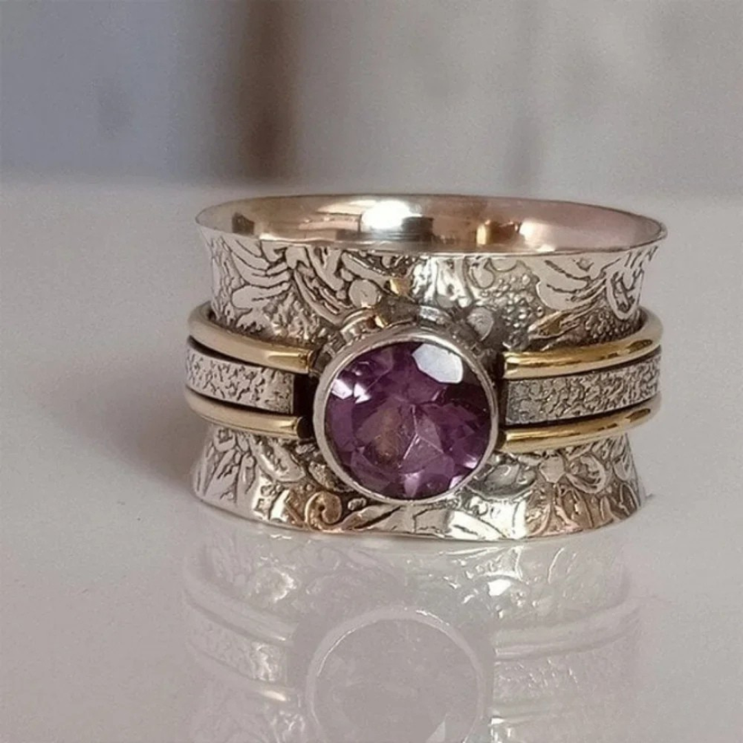 Eleganter Kristall-Meditationsring