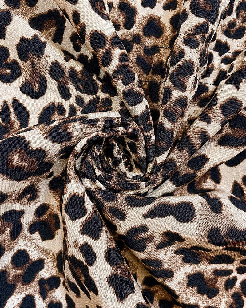Damen Wendemantel mit Kapuze und Leopardenmuster