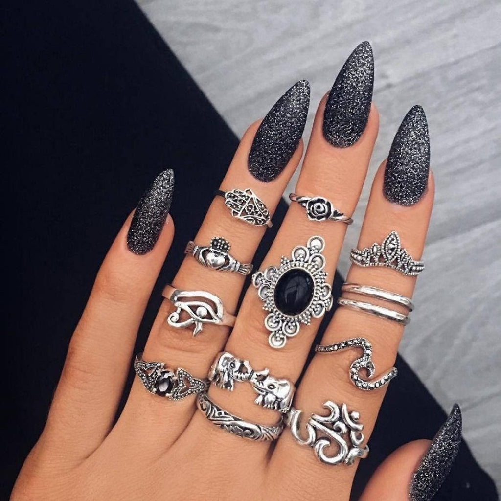 Einzigartiges Ring Set: 8 bis 12 Stück