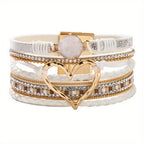 Bohème Mehrlagiges Lederarmband