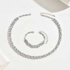 Elegantes Glas Strass Fischschwanz Set