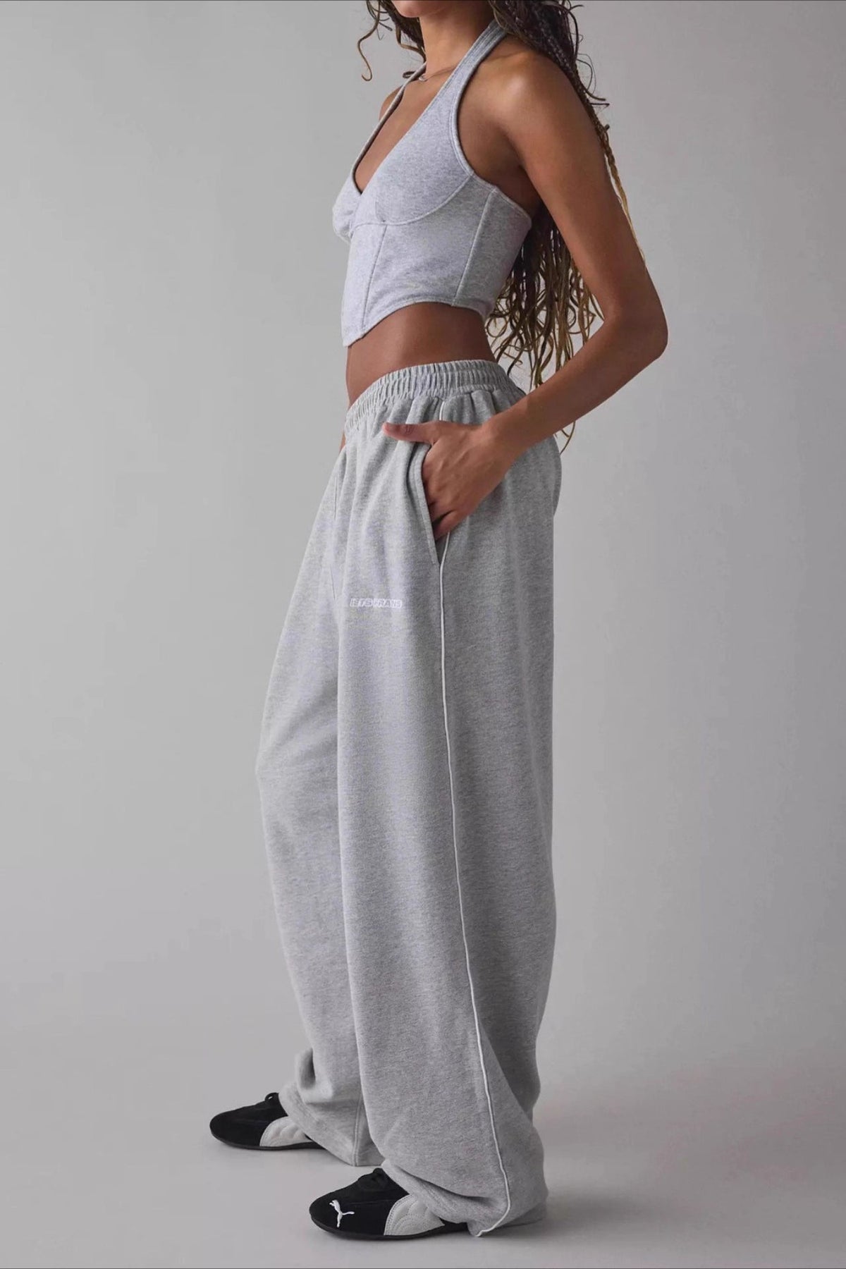 Strickhose Damen mit Stickerei