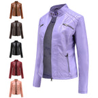 Selma | Damen Lederjacke mit Asymmetrischem Reißverschluss