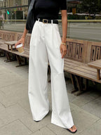 Weite Hose Damen mit hohem Bund