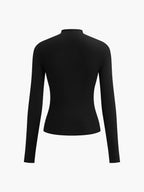 Weiches Langarmshirt Damen mit Stehkragen