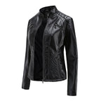 Selma | Damen Lederjacke mit Asymmetrischem Reißverschluss