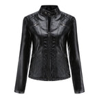 Selma | Damen Lederjacke mit Asymmetrischem Reißverschluss