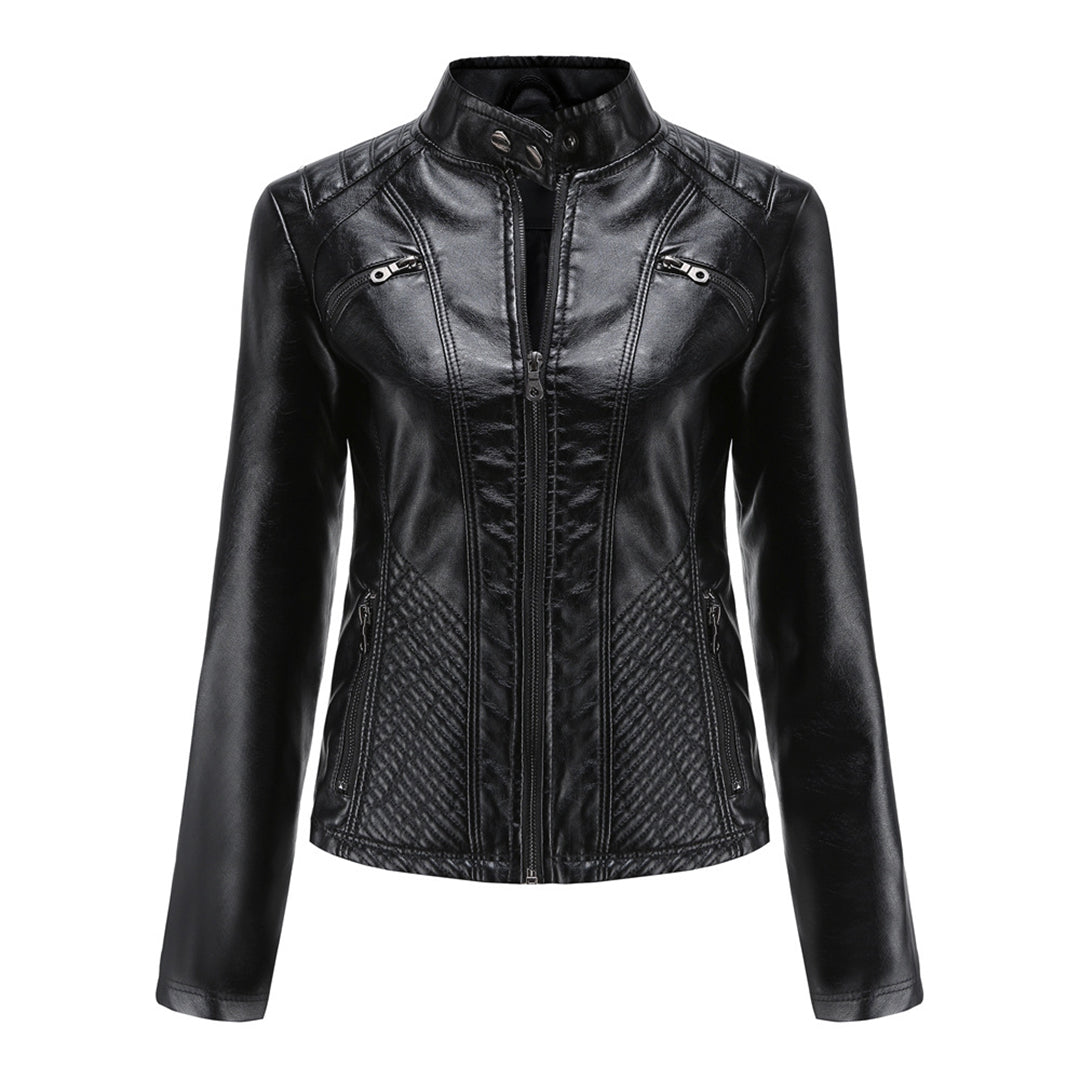 Selma | Damen Lederjacke mit Asymmetrischem Reißverschluss
