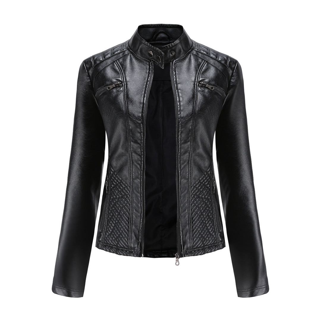 Selma | Damen Lederjacke mit Asymmetrischem Reißverschluss