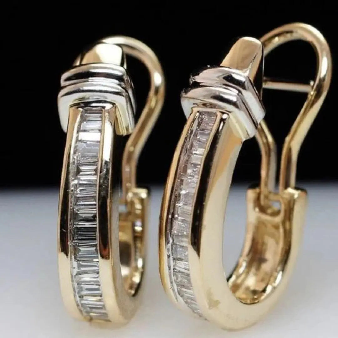 Vintage Gold und Diamant Ohrringe