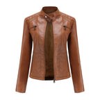 Selma | Damen Lederjacke mit Asymmetrischem Reißverschluss