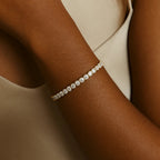 Vergoldetes Moissanite Tennisarmband