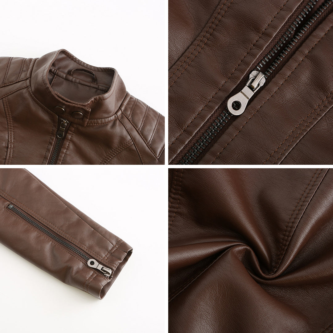Selma | Damen Lederjacke mit Asymmetrischem Reißverschluss