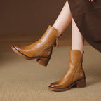 Stiefeletten Damen mit Reißverschluss und Absatz