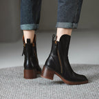 Stiefeletten Damen mit Reißverschluss und Absatz
