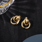 Elegante Gold Creolen