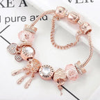 Armband Rosentraumfänger mit Anhängern aus Sterlingsilber inklusive