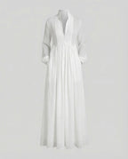 Harlow-Hemdkleid – Leichtes Midi-Kleid mit Knopfleiste