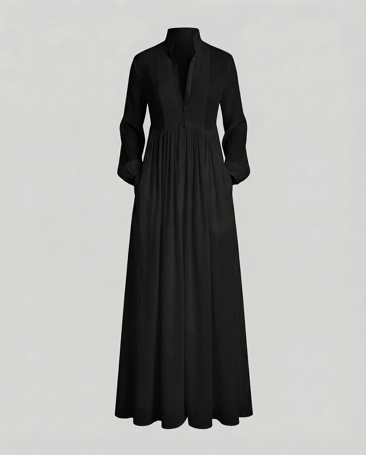 Harlow-Hemdkleid – Leichtes Midi-Kleid mit Knopfleiste