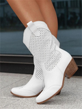 Ella | Damen Cowboy Stiefel Kniehoch