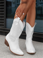 Ella | Damen Cowboy Stiefel Kniehoch