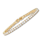 Vergoldetes Moissanite Tennisarmband