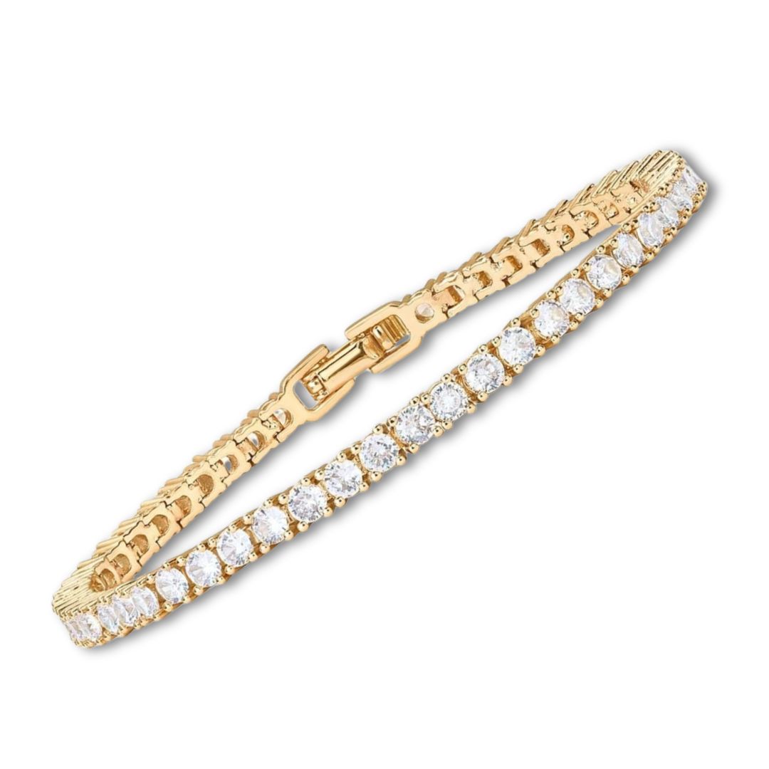 Vergoldetes Moissanite Tennisarmband