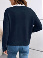 Johanna | Damen Pullover mit Spitze